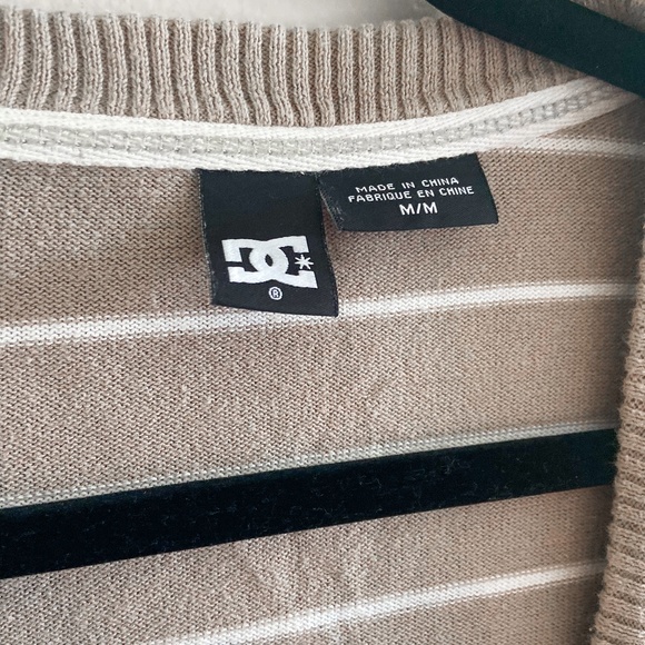 RARE Vintage DC button up cardigan with graphic ons back - Picture 3 of 3